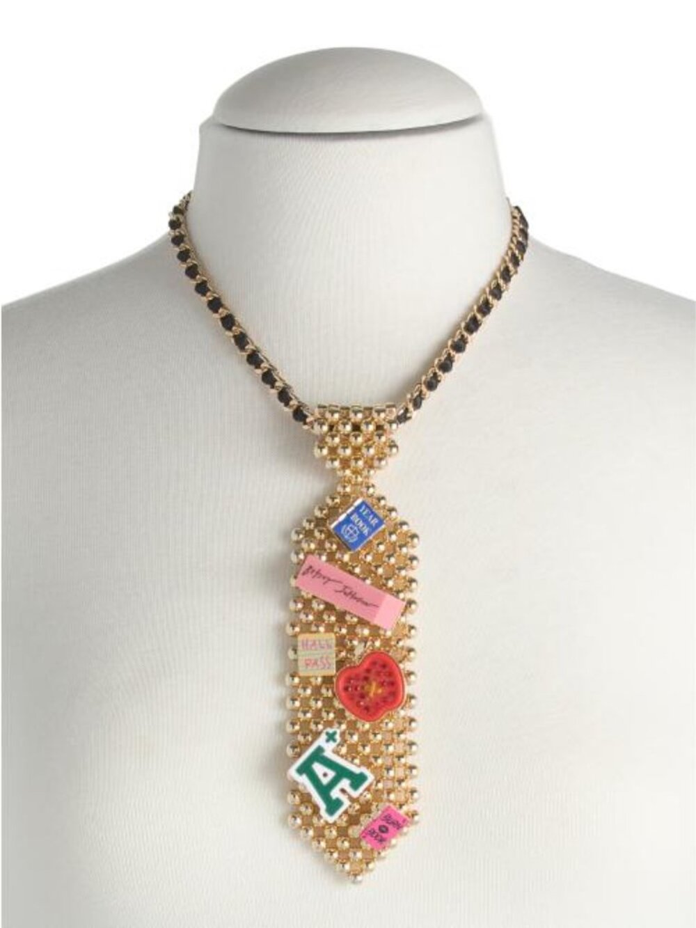 Betsey Johnson School Tie Necklace
